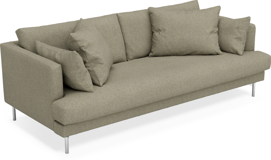 Harper - 3-sits soffa, hel dyna - Beige