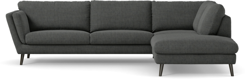 Madison Lux - 3-sits soffa med divan höger - Grå
