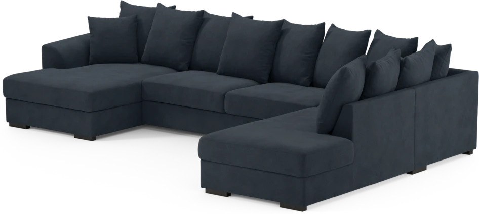 Town - 3-sits soffa med divan höger och schäslong vänster - Blå