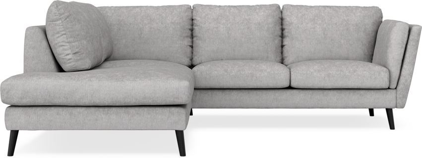 Madison - 2-sits soffa med divan vänster - Grå