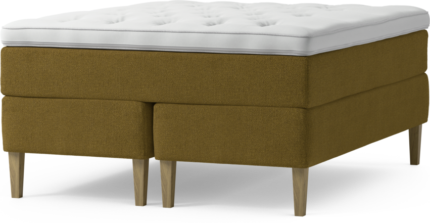 Delux Dream - Kontinentalsäng, dubbelsäng med bäddmadrass och sängben