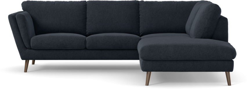 Madison - 2-sits soffa med divan höger - Blå