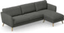 Bridge - 3-sits soffa med schäslong höger - Grå