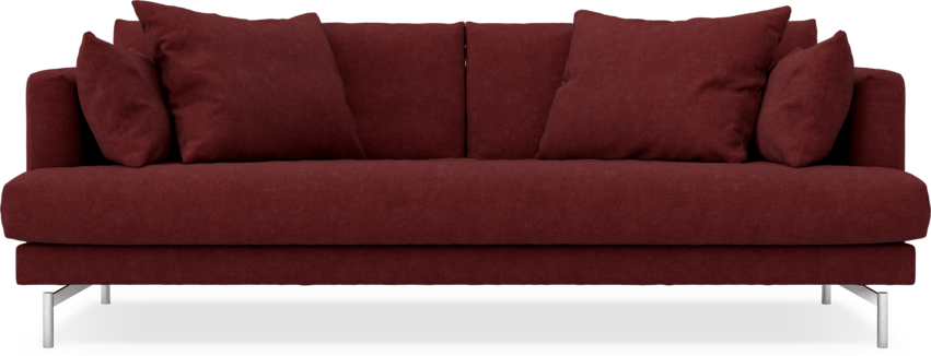 Harper - 3-sits soffa, hel dyna - Rosa