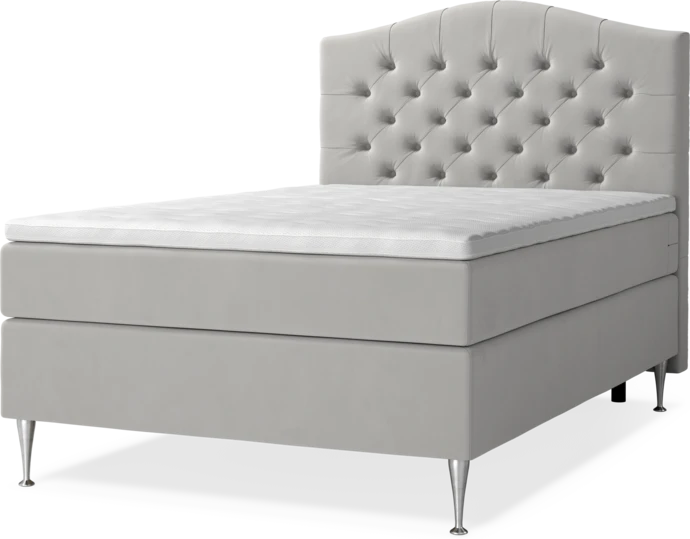 New York Supreme, Kontinentalsäng, enkelsäng med bäddmadrass, sängben och sänggavel välvd