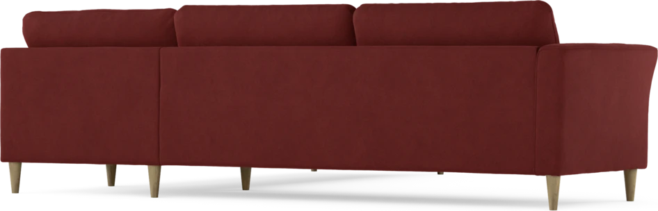 Bridge - Hörnsoffa, 3+3-sits - Röd