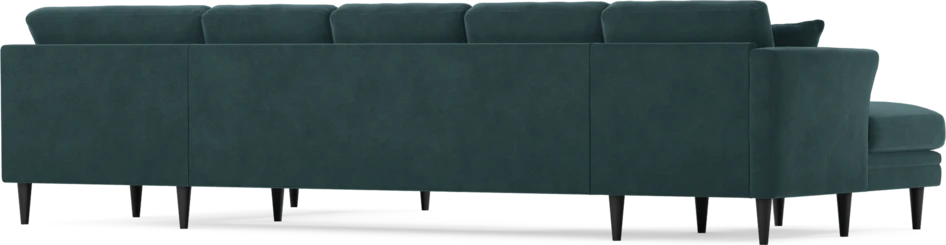 Eden - 3-sits soffa med schäslong vänster och divan höger - Blå