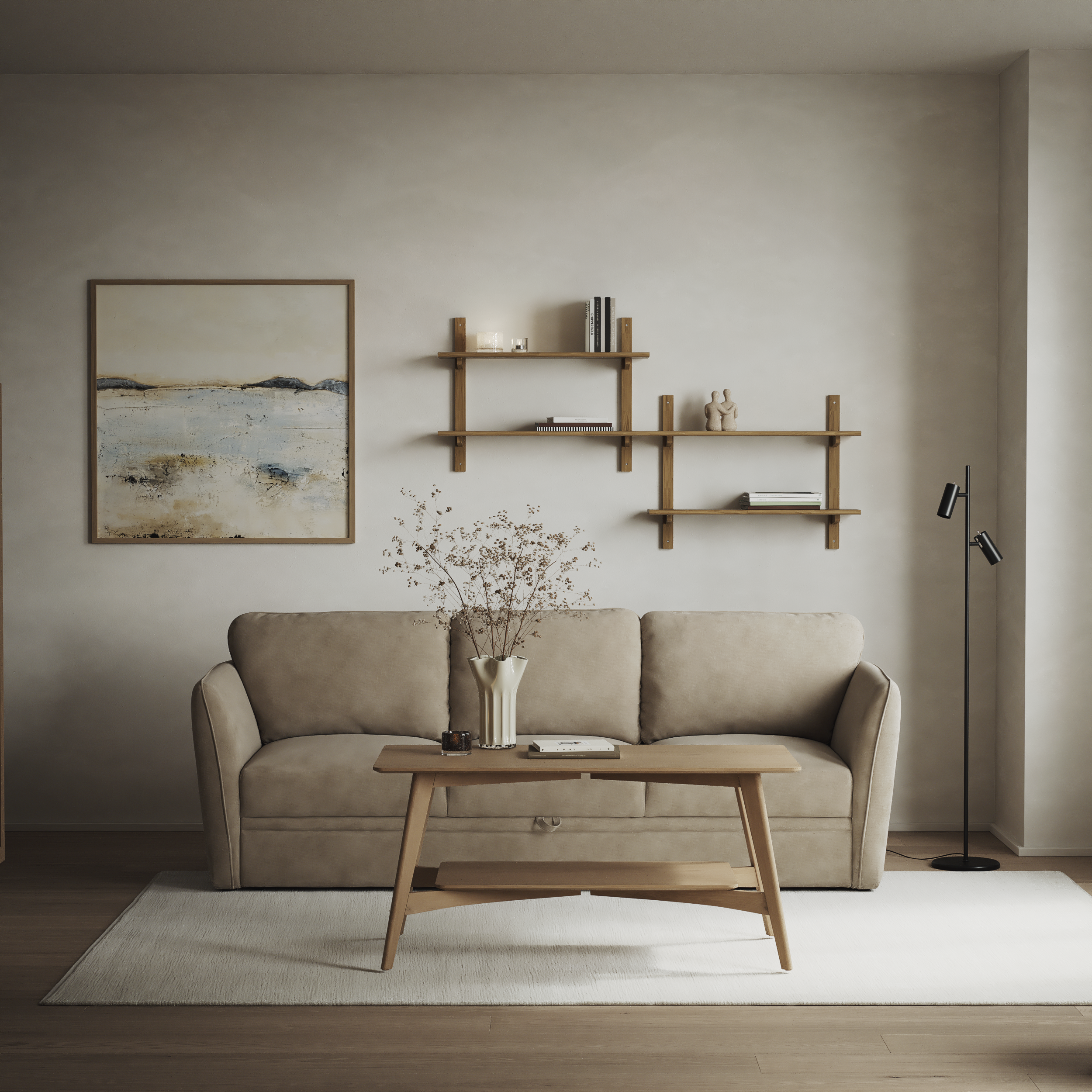 Öland - Bäddsoffa 3-sits, längsbäddad - inspiration