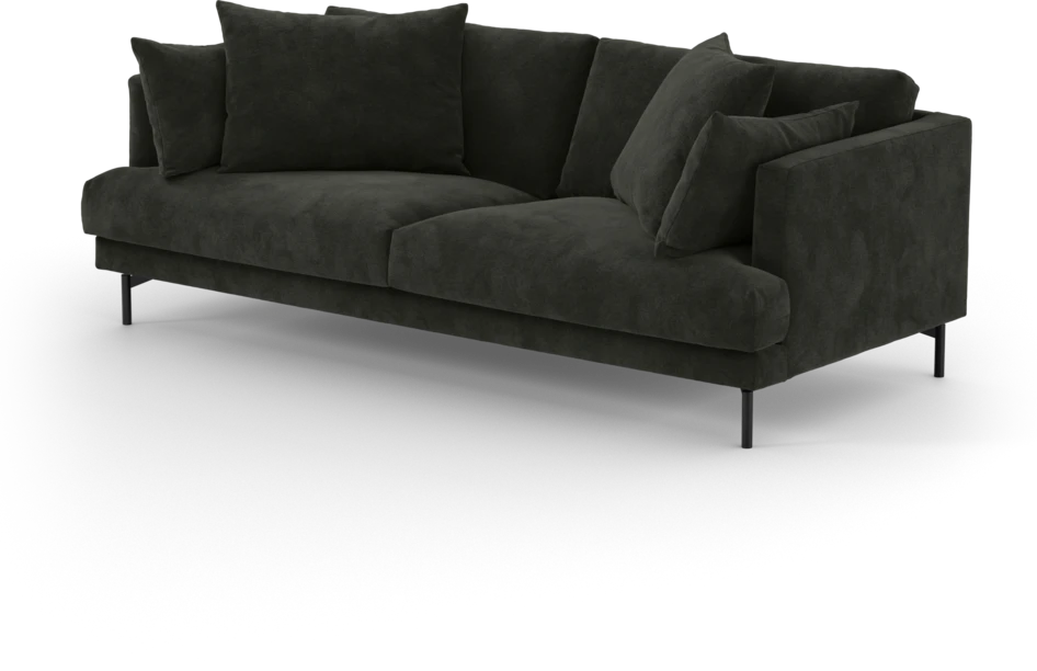 Harper - 3-sits soffa - Svart