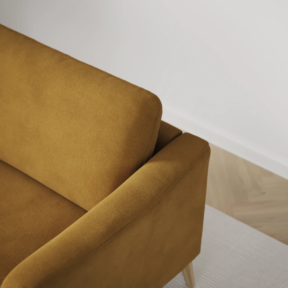 Bridge - 3-sits soffa - Gul