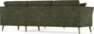 Eden - Hörnsoffa, 2,5+2,5-sits - Grön