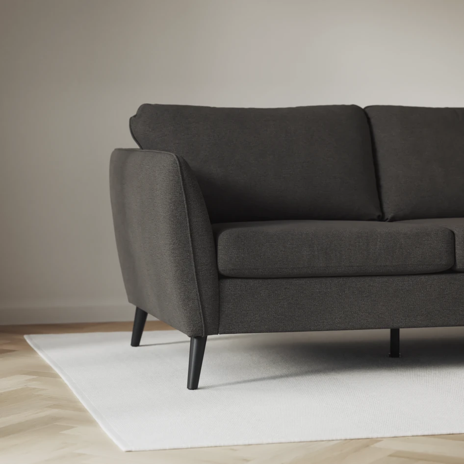 County - 4-sits soffa med divan vänster och schäslong höger - Brun