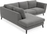 Madison - 2-sits soffa med divan vänster - Grå