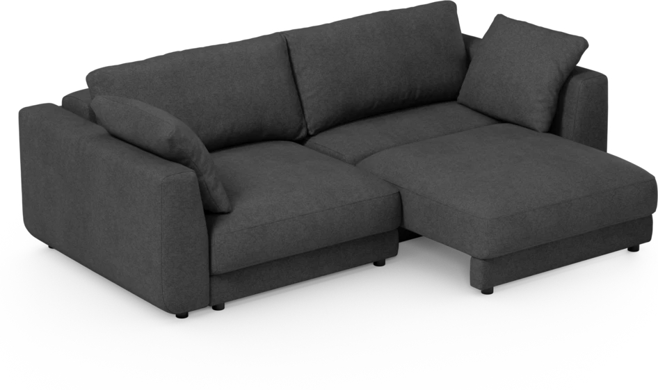 Amie - Bäddsoffa 3-sits - Svart
