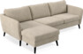 County - 3-sits soffa med flyttbar schäslong - Beige