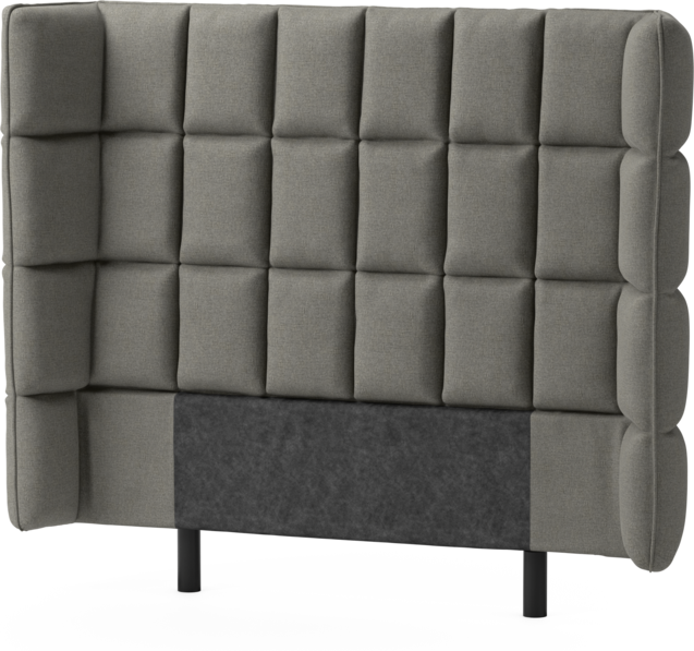 Delux Rutig - Sänggavel, 120-180 cm - Grå