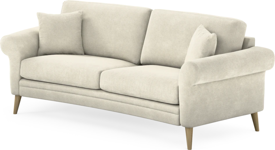 Eden - 2,5-sits soffa svängd - Vit