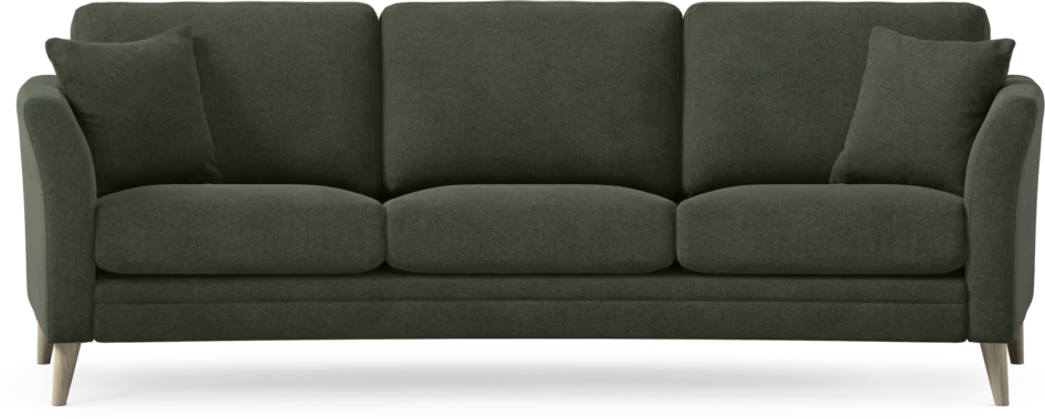 Eden - 3-sits soffa svängd - Grön