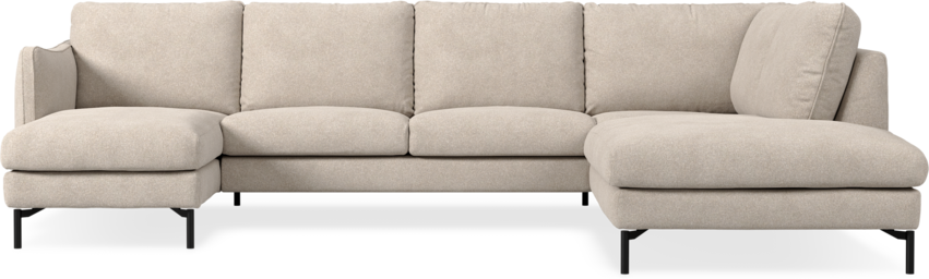 Madison Lux - 2-sits soffa med schäslong vänster och divan höger - Vit