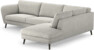 Madison Lux - 3-sits soffa med divan höger - Grå