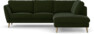 Madison Lux - 2-sits soffa med divan höger - Grön