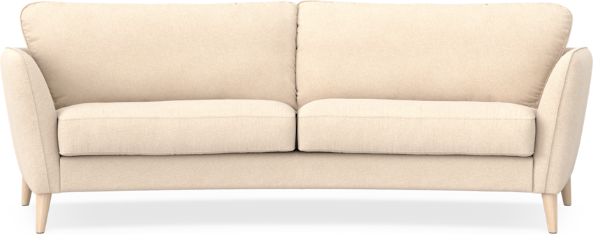 Bridge - 3-sits soffa svängd - Beige