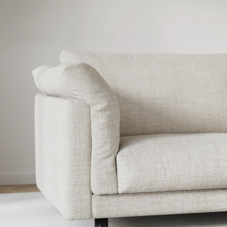 Cherrie - 4-sits soffa, fast klädsel - Beige