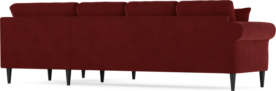 Eden - Hörnsoffa, 3+1-sits - Röd
