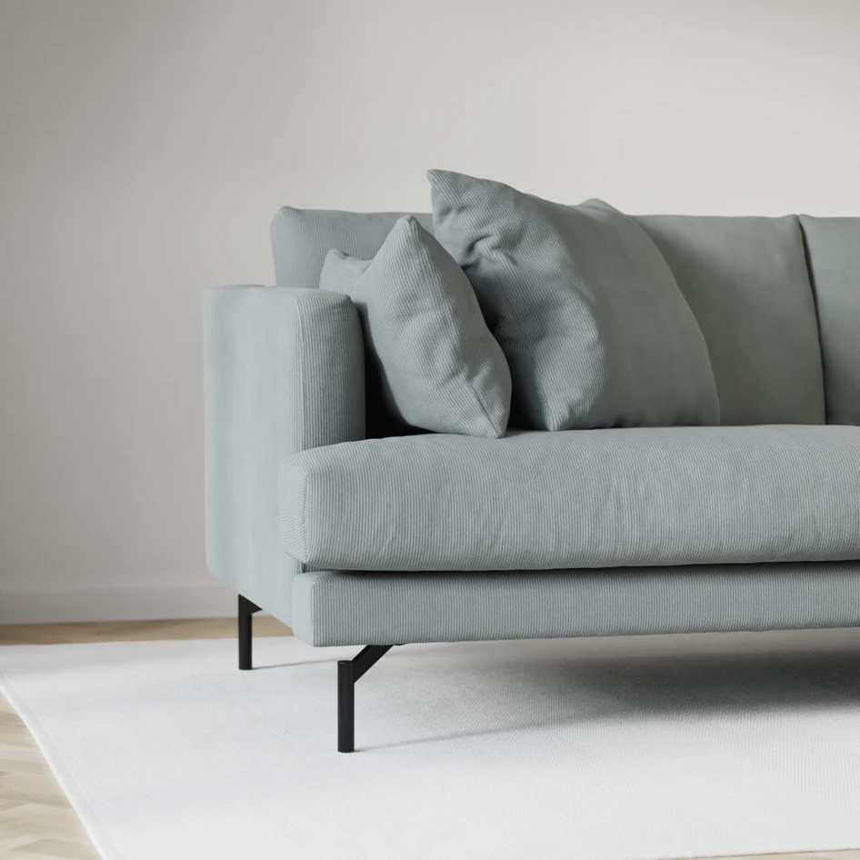 Harper - 4-sits med schäslong XL vänster - Grön