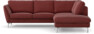 Madison - 2-sits soffa med divan höger - Rosa
