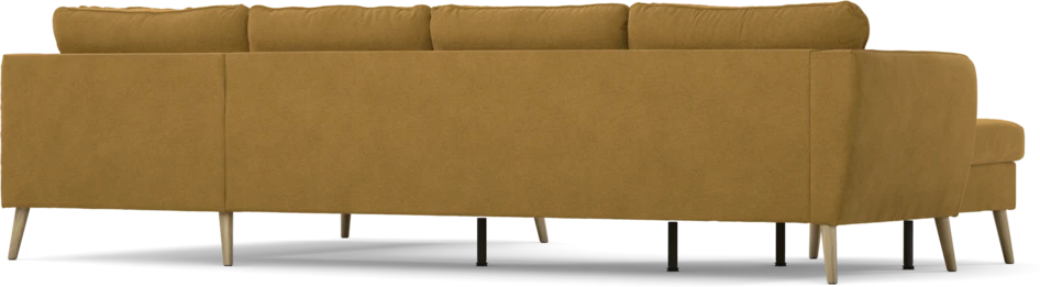 County - 3-sits soffa med schäslong vänster och divan höger - Gul