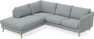 Madison - 2-sits soffa med divan vänster - Turkos
