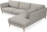 Madison Lux - 3-sits soffa med divan höger - Vit