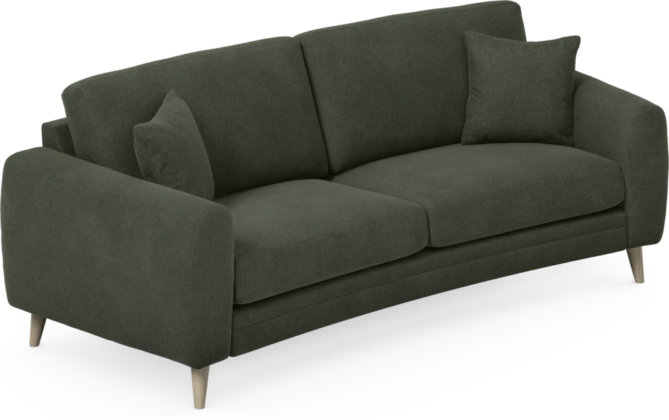 Eden - 2,5-sits soffa svängd - Grön
