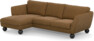 Madison Lux - 2-sits soffa med schäslong vänster - Brun