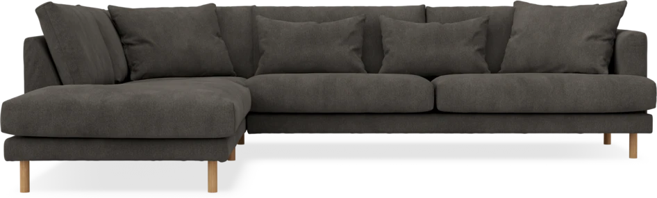 Harper - 3-sits soffa med divan vänster - Grå