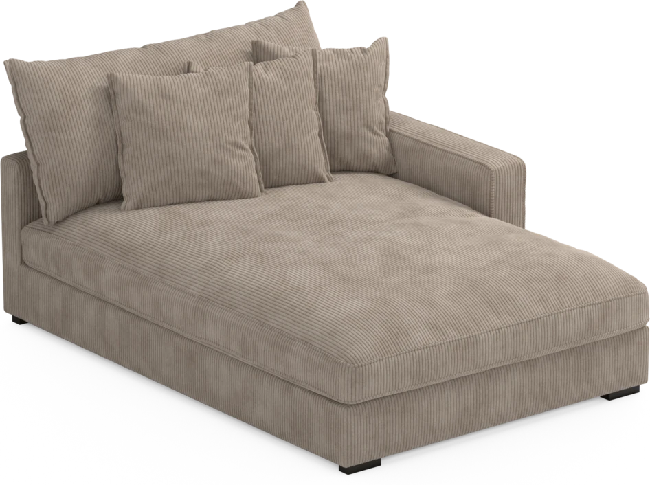 Rossi - Schäslong XL vänster - Beige