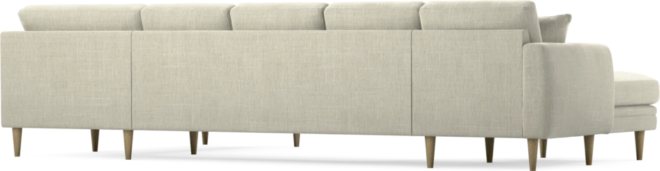 Eden - 3-sits soffa med schäslong vänster och divan höger - Beige