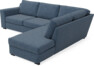 Friday - 2,5-sits soffa med divan höger - Blå