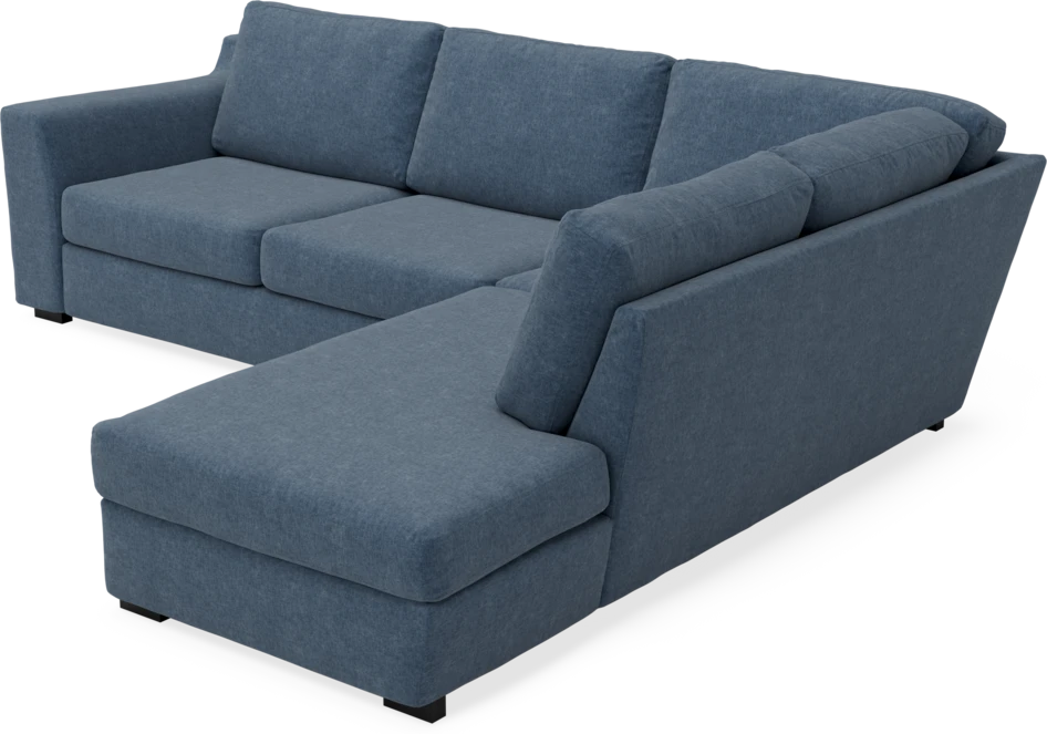 Friday - 2,5-sits soffa med divan höger - Blå