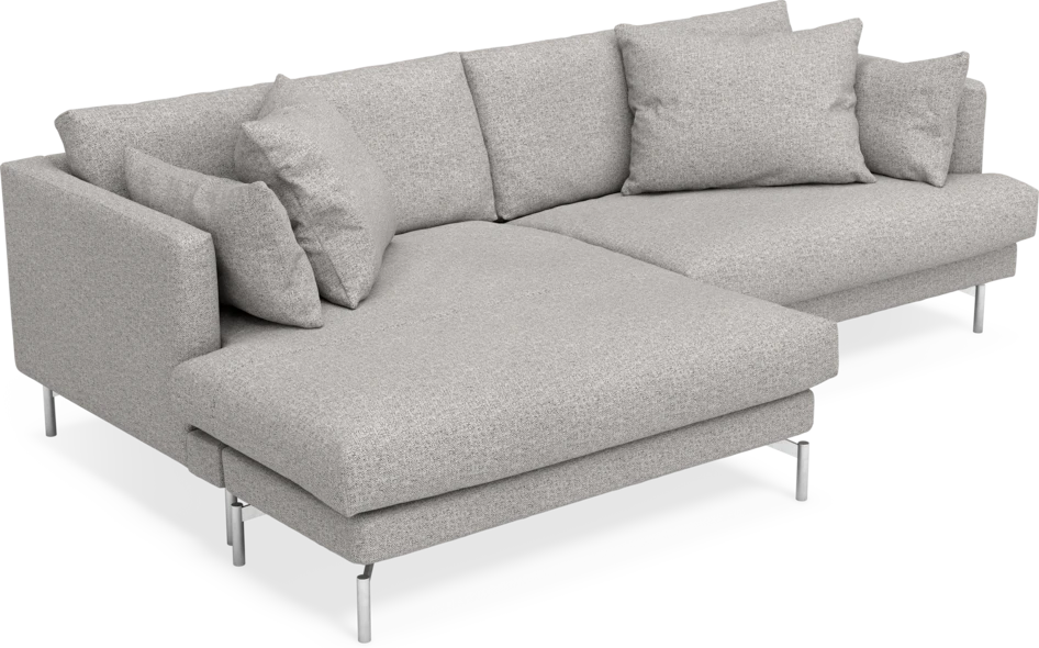 Harper - 4-sits med schäslong XL vänster - Vit