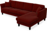 Eden - 3-sits soffa med schäslong - Röd