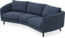 Madison - 3-sits soffa svängd, 70 cm - Blå