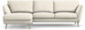 Madison Lux - 2-sits soffa med schäslong vänster - Vit