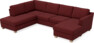 Friday - 3-sits soffa med divan vänster och schäslong höger - Rosa