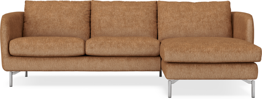 Madison Lux - 2-sits soffa med schäslong höger - Orange