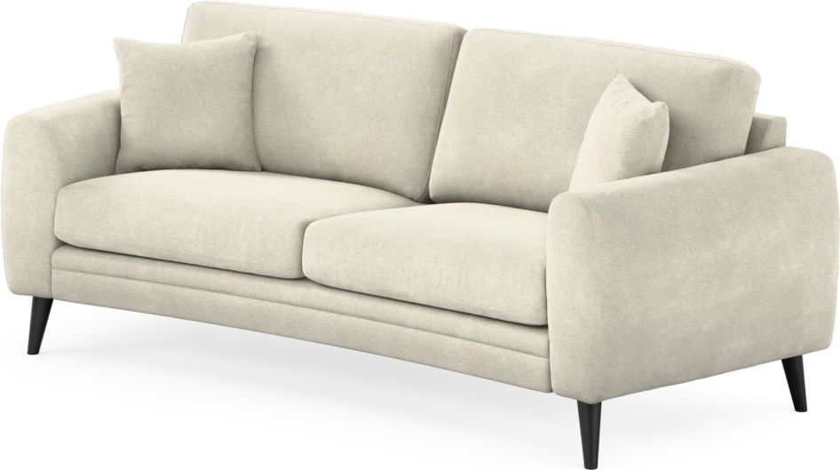Eden - 2,5-sits soffa svängd - Vit
