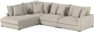 Rossi - 3-sits soffa med divan vänster - Beige