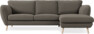 Madison Lux - 2-sits soffa med schäslong höger - Brun