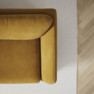 Madison Lux - 2-sits soffa med schäslong vänster - Gul